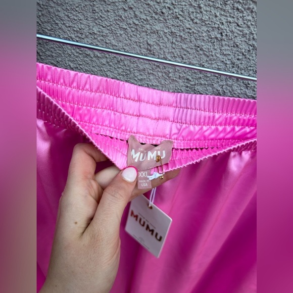 Show Me Your Mumu Felix Blazer + Irwin Pants Pink Luxe Satin New with Tags! - Picture 6 of 11